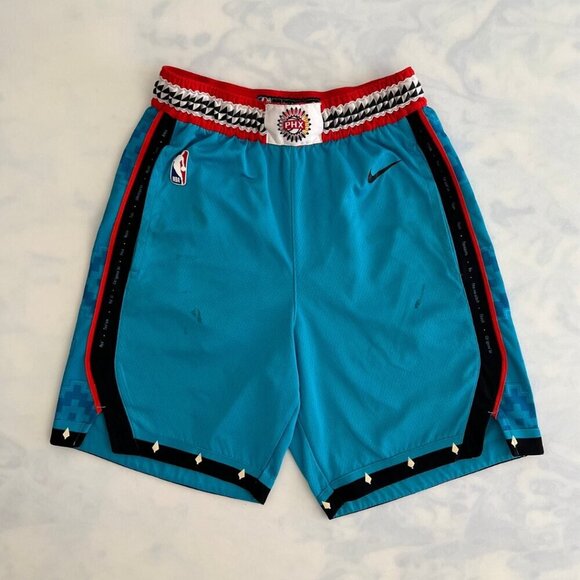 Men's Phoenix Suns NBA Nike Turquoise '22/23 City Swingman Basketball Shorts - Picture 1 of 7